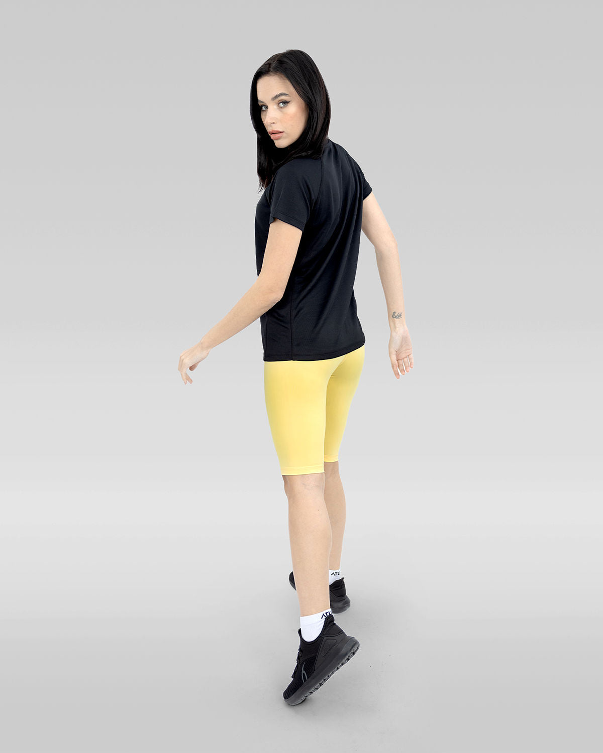Basic Essentials Yellow Short Leggings-Atum -72057078