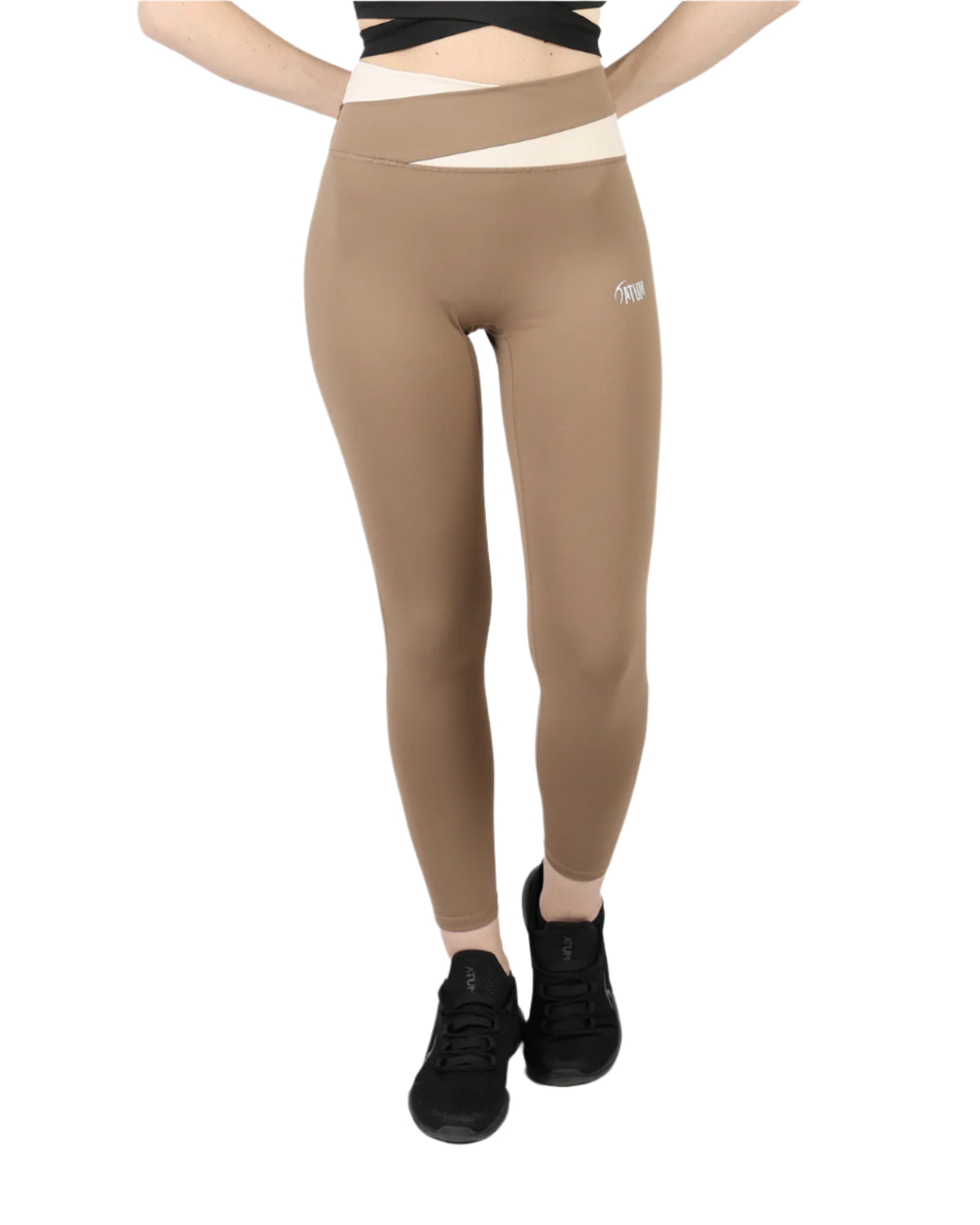 Horizon Duo Curve Coffee Leggings-Atum -75153597