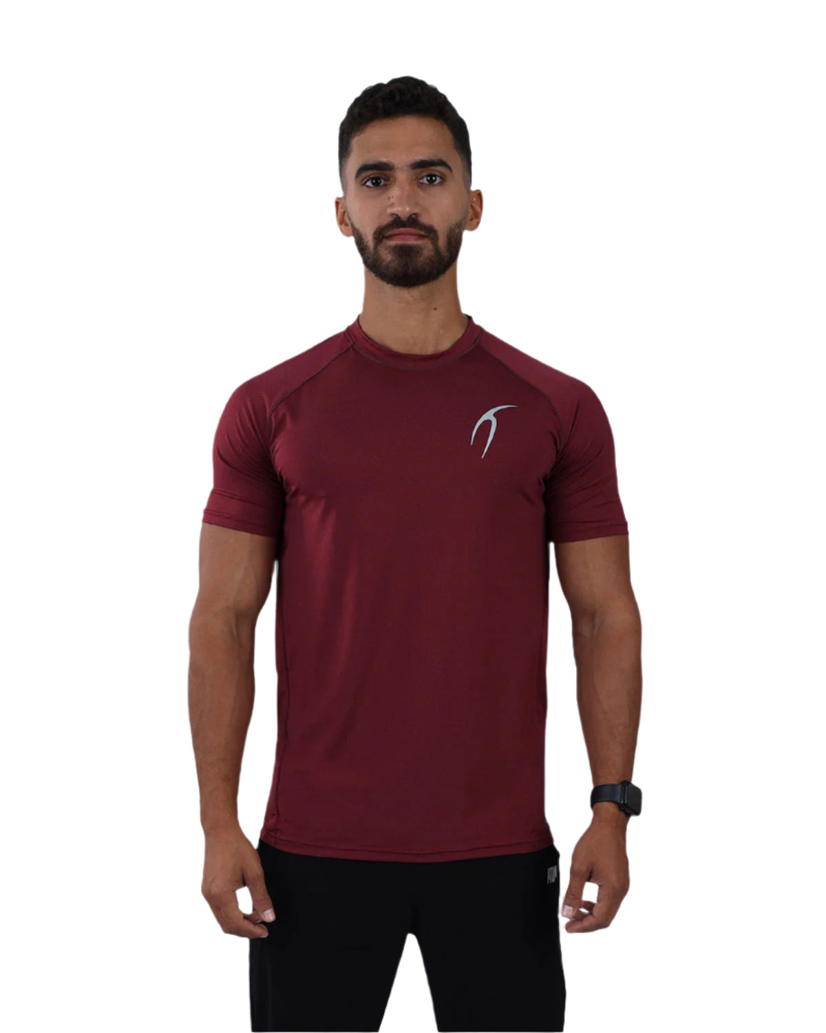 Dri-FIT Short-Sleeve Burgundy Fitness Top-Atum -63134373