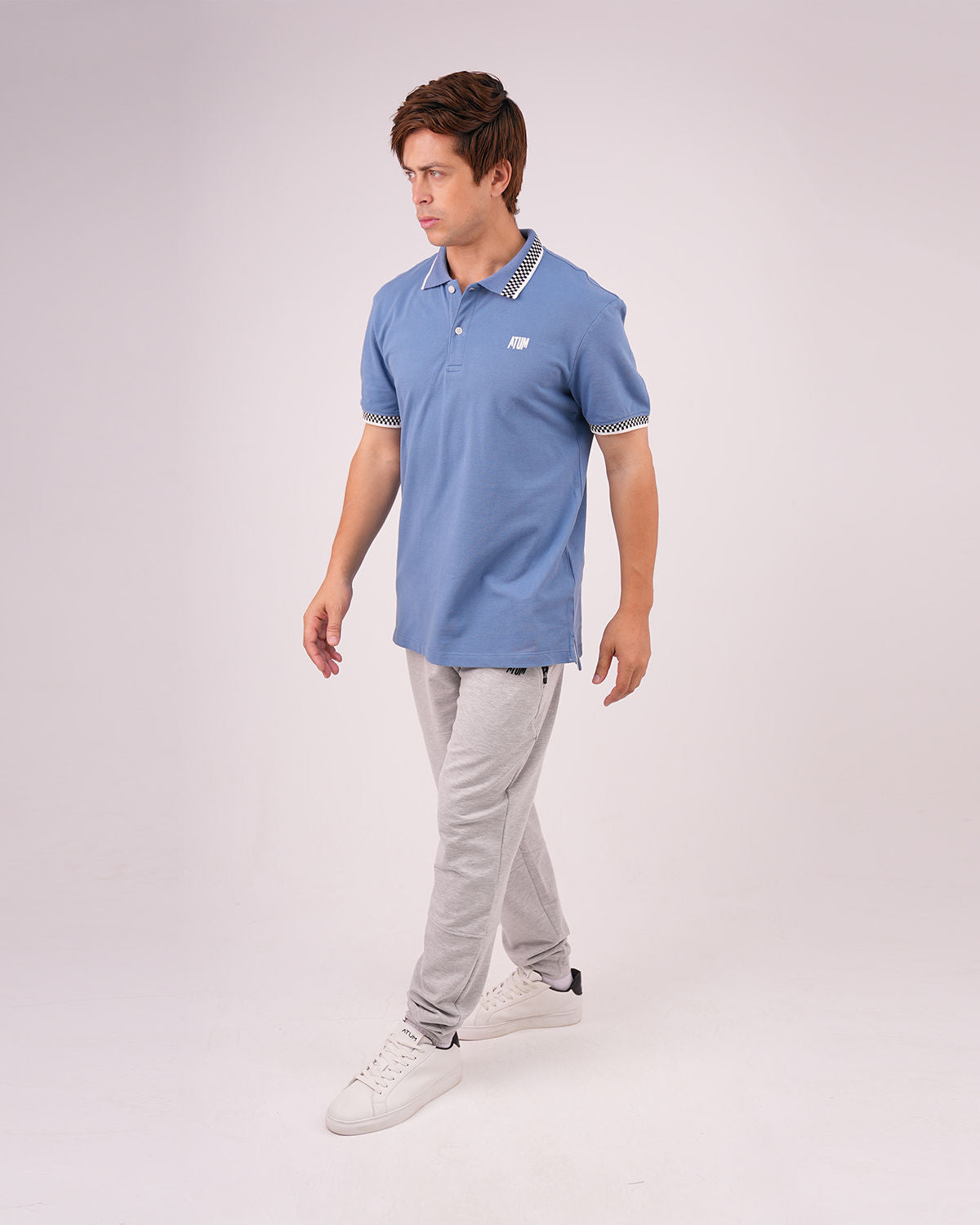 Clashflex Indigo Polo Shirt-Atum -50224455