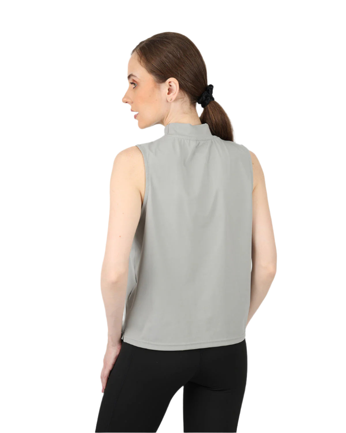 Sleeveless Training Gray Tank Top-Atum -11518574