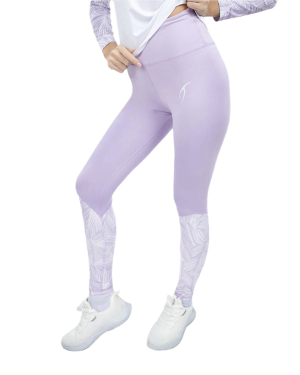 Flowery Lavender Leggings-Atum -89811719