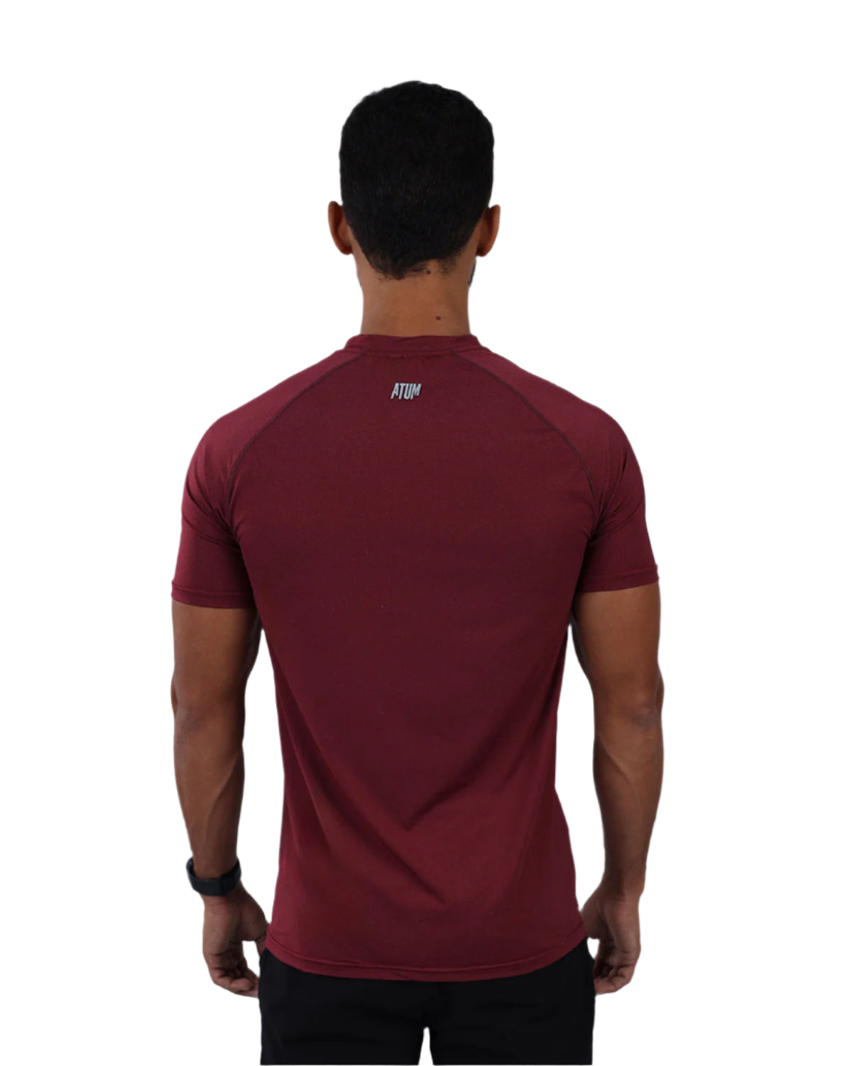 Dri-FIT Short-Sleeve Burgundy Fitness Top-Atum -44806224