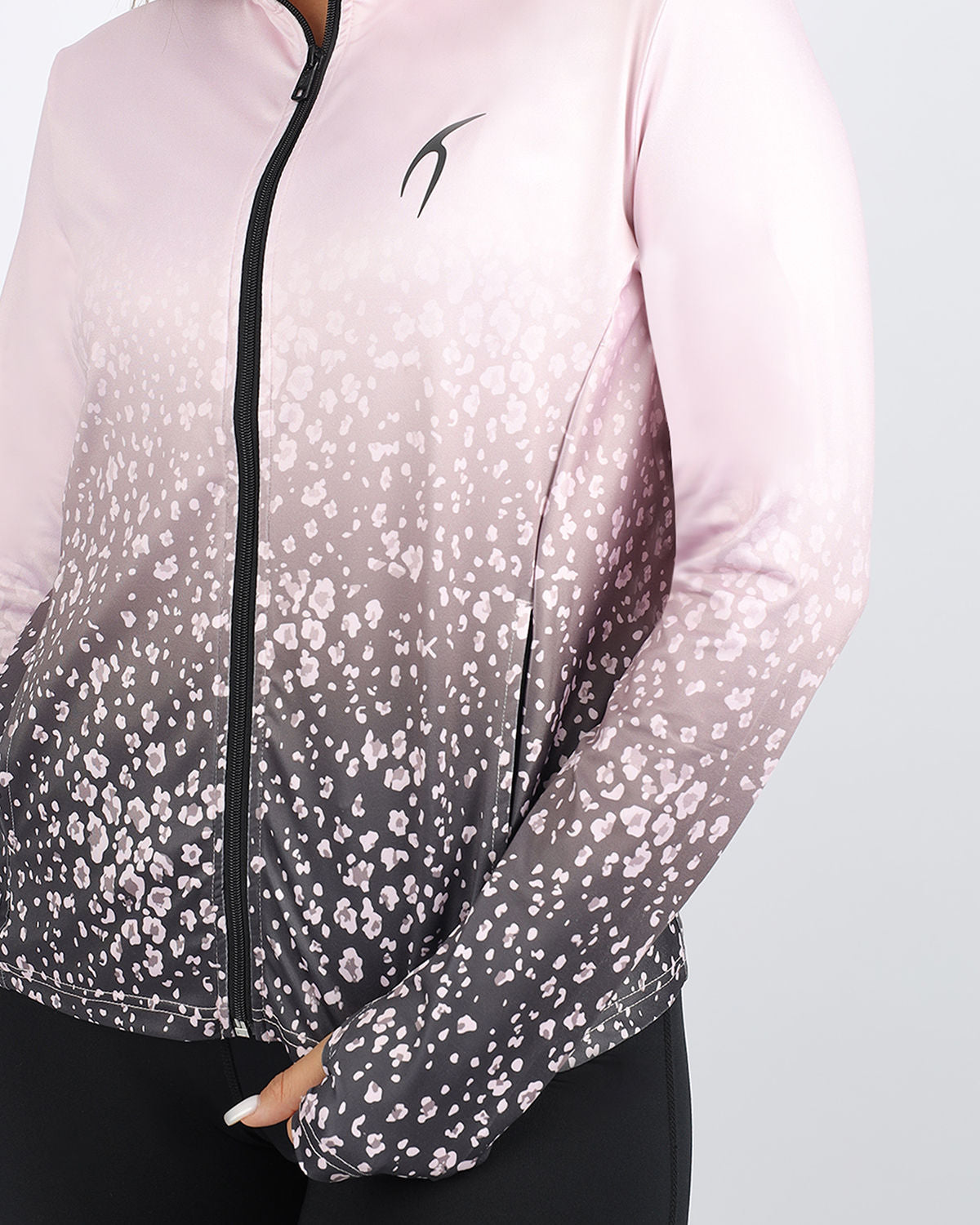 Colored Print Pink Jacket-Atum -99461193