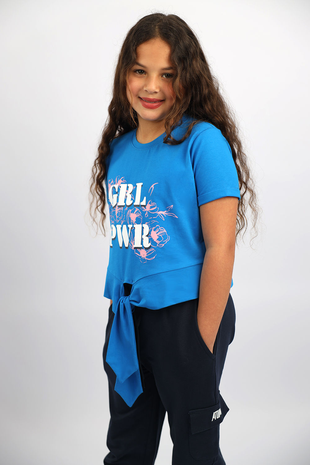 Atum Girl's Power Tie T-shirt - Atum Egypt 