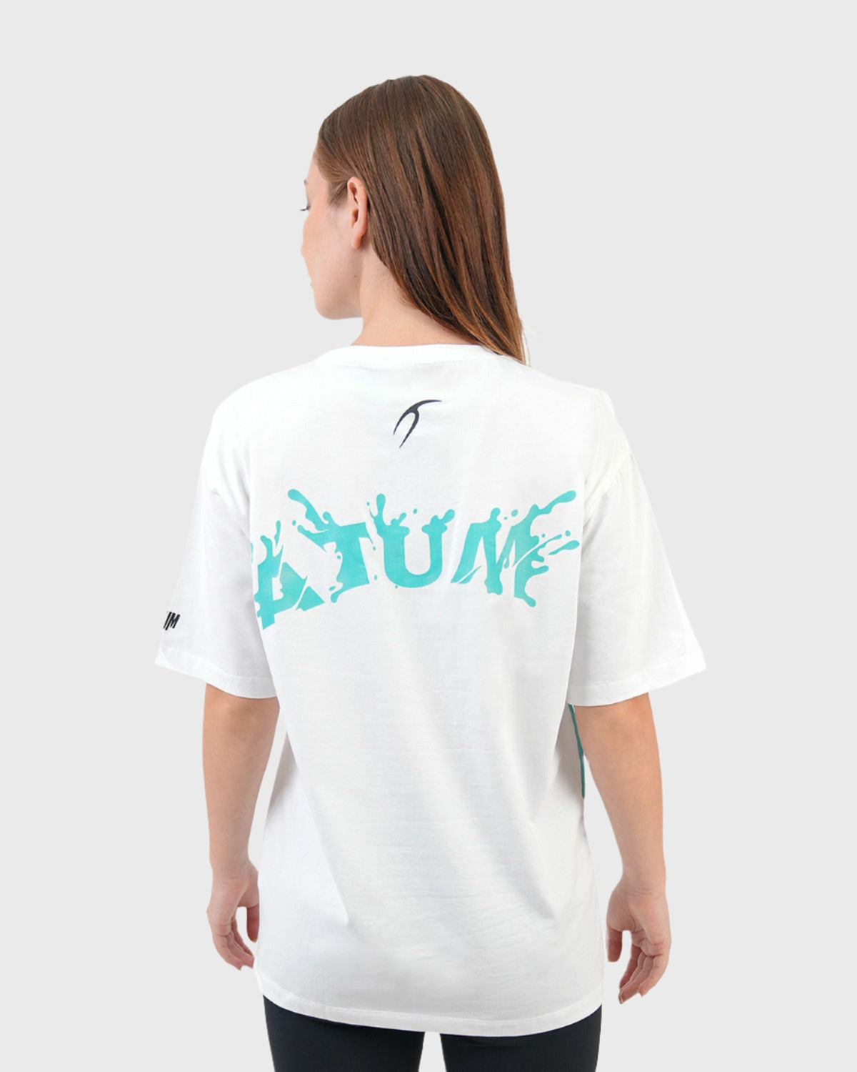 Oversized Splash White T-Shirt-Atum -64189166