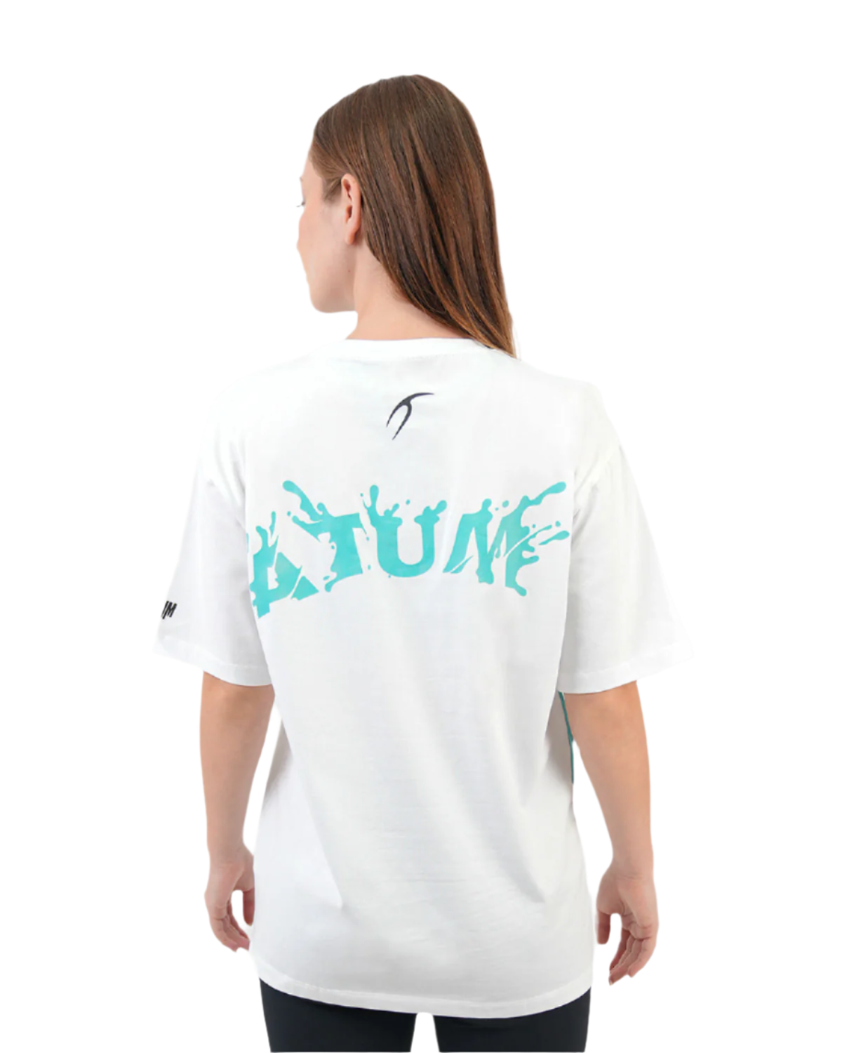 Oversized Splash White T-Shirt-Atum -8804857