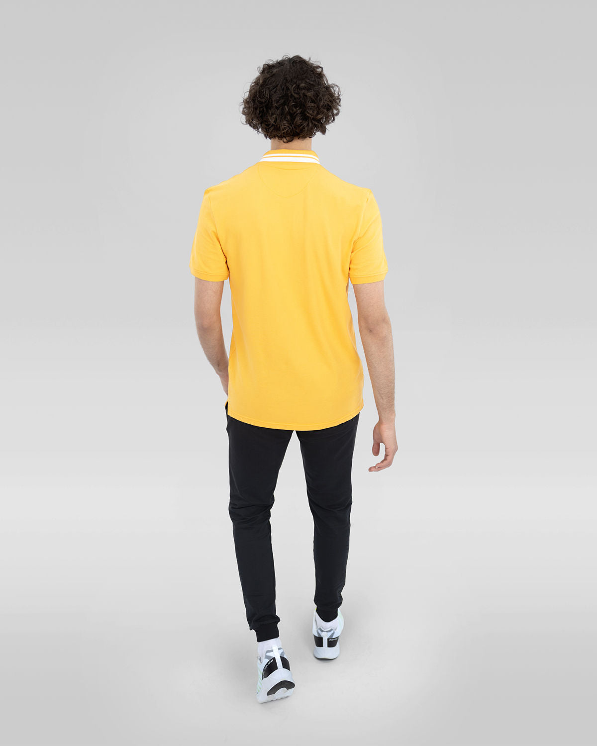 Splash Men's Gold Polo Shirt-Atum -65874149