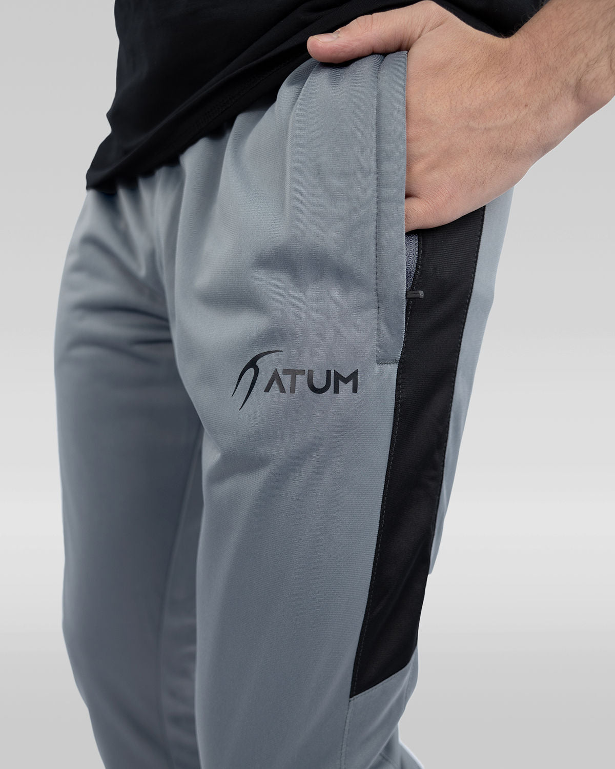 Men's Dynamic Gray Sweatpants-Atum -56126721
