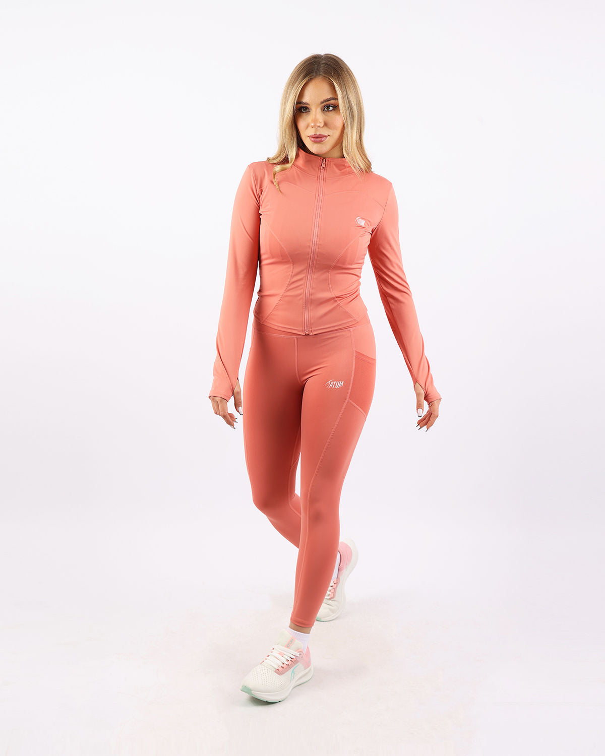 Verde Women's Zip Coral Jacket-Atum -24521180