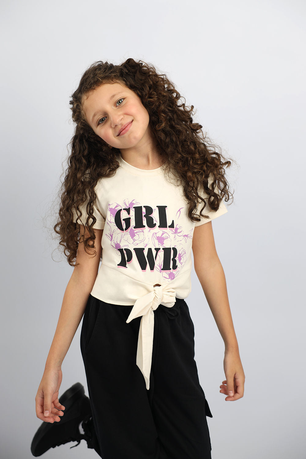 Girl's Power Tie T-shirt