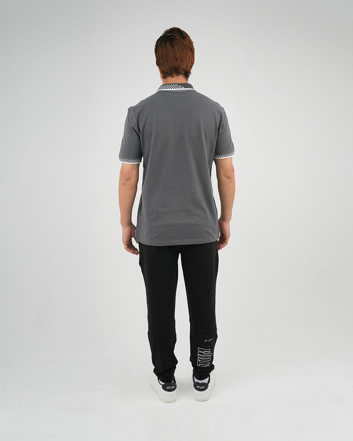 Clashflex Gray Polo Shirt-Atum -68590518