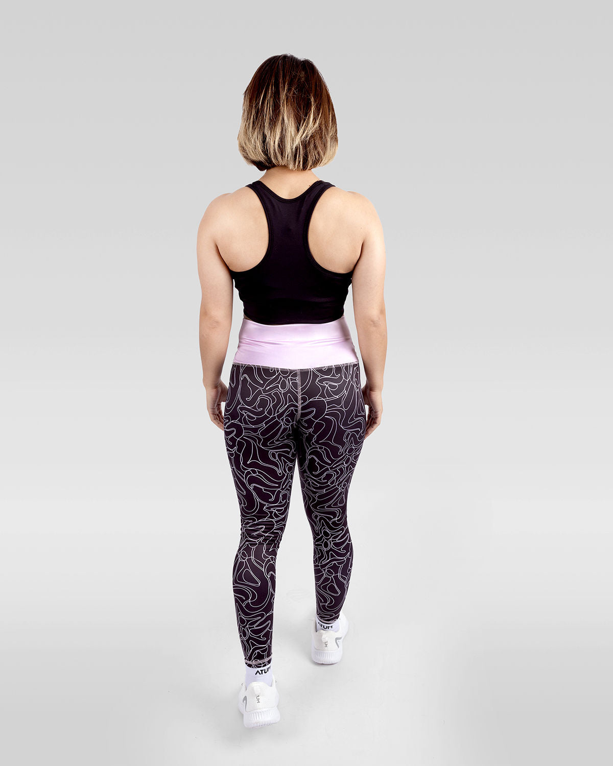 Women's Limitless Black Leggings-Atum -69650837