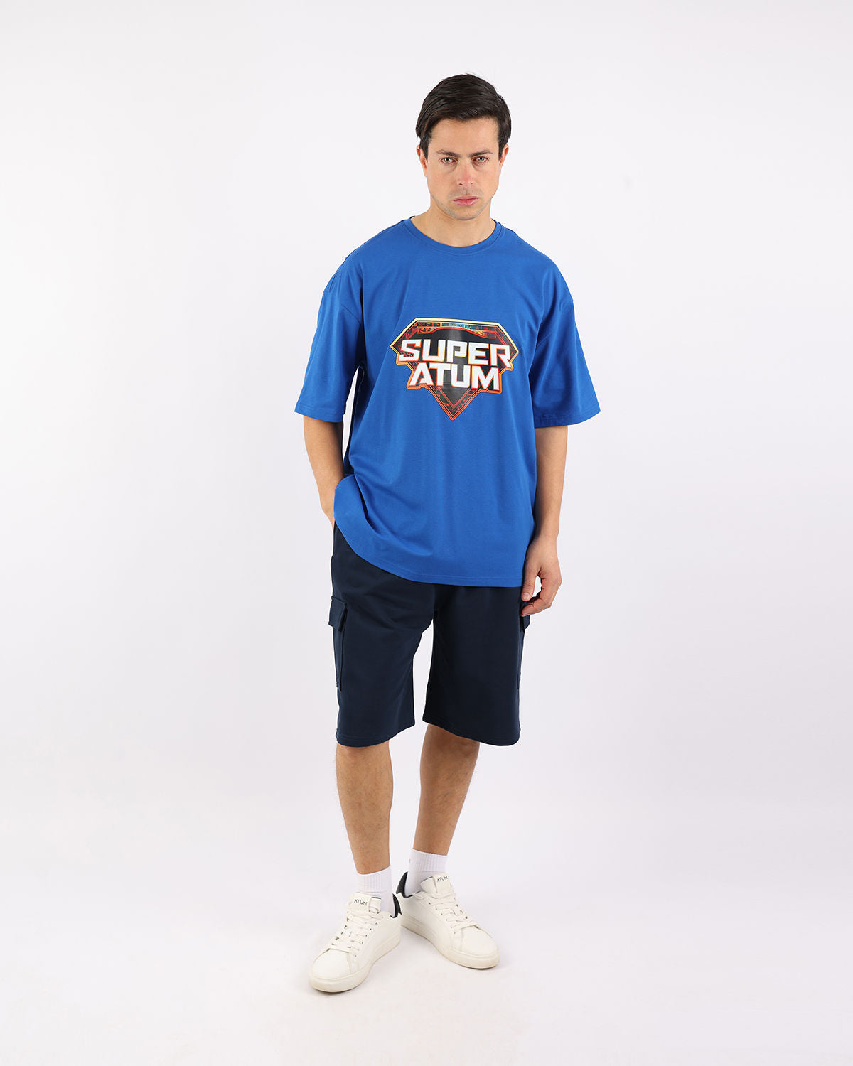 Supreme Blue Men's T-Shirt-Atum -55514383