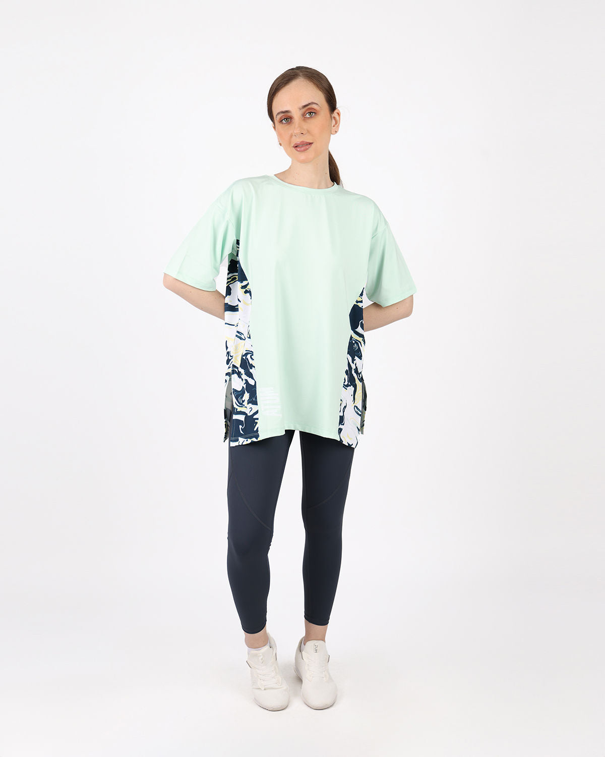 Women's Oversized Mint T-Shirt-Atum -92840346