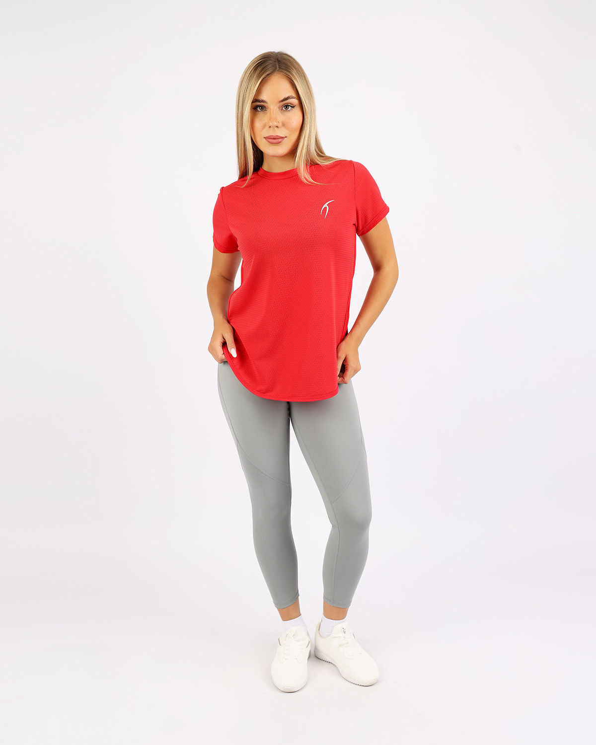 Short-Sleeve Training Red Top-Atum -89017474