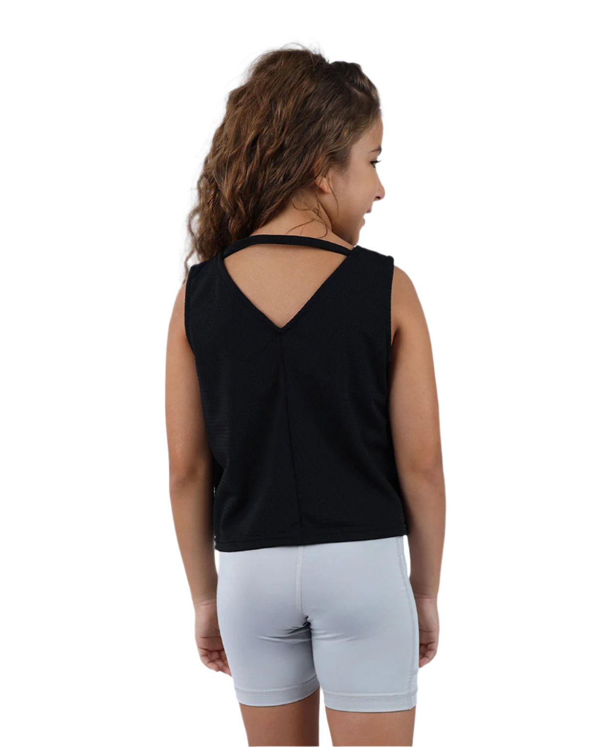 Ultra Sleeveless Cropped Black T-Shirt-Atum -41756739