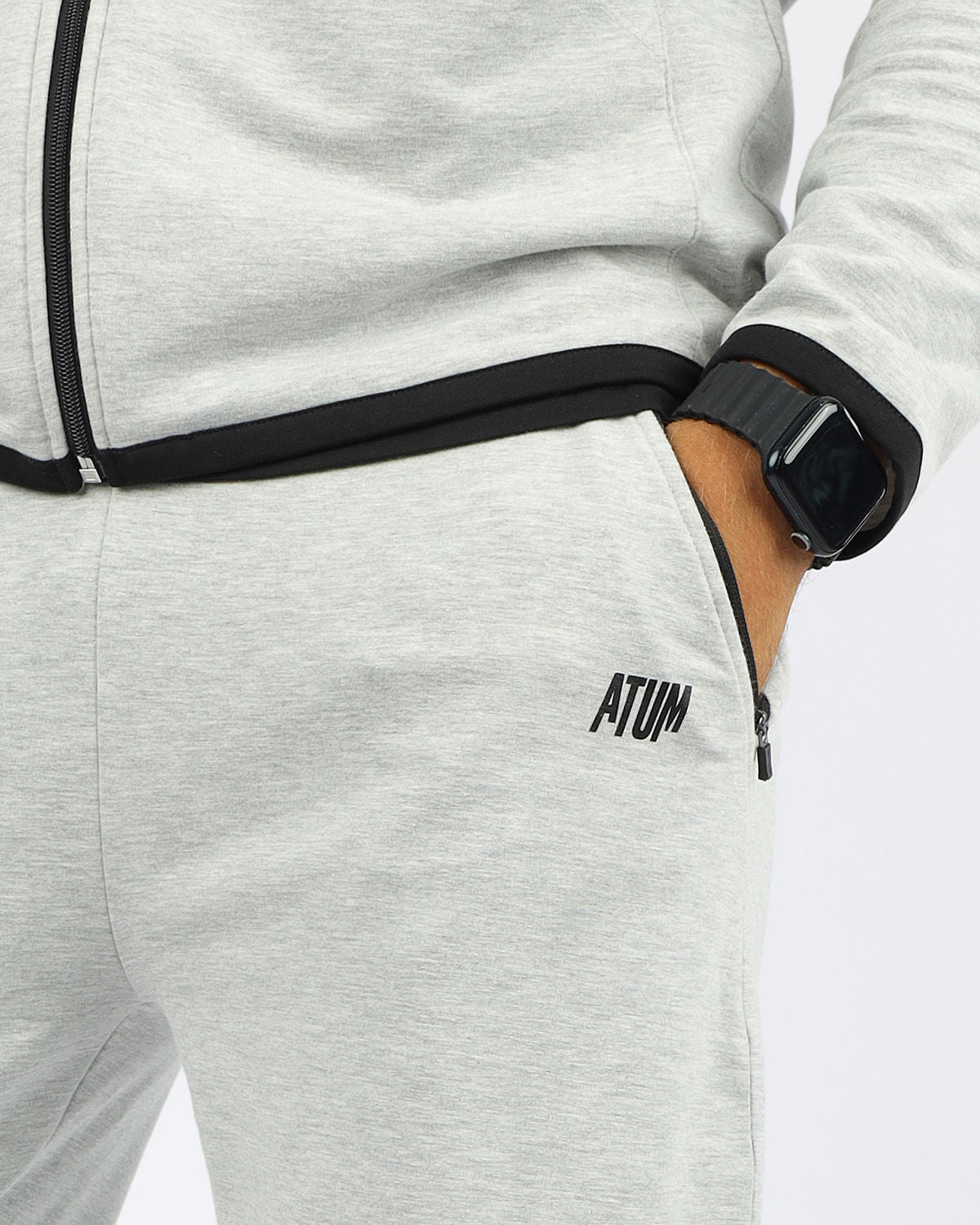 Men's Essential Light Gray Jogger Pants-Atum -33028424
