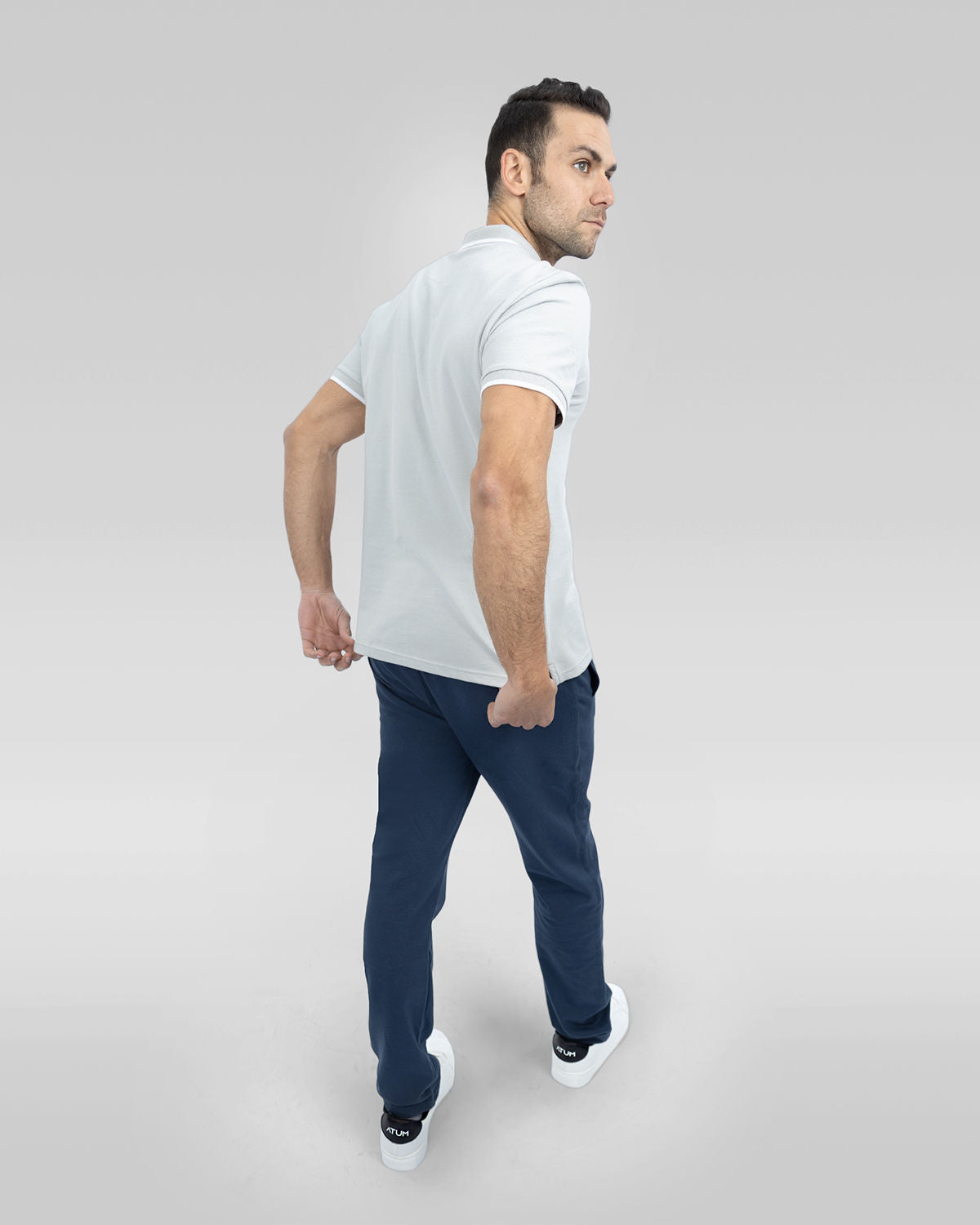Men's Gray Polo Shirt