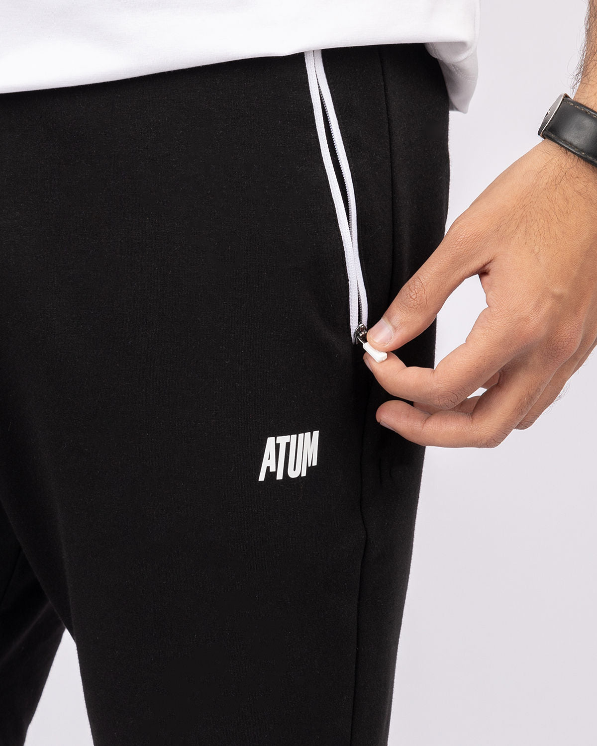 Men's Black Standard Fit-Short-Atum -45968964