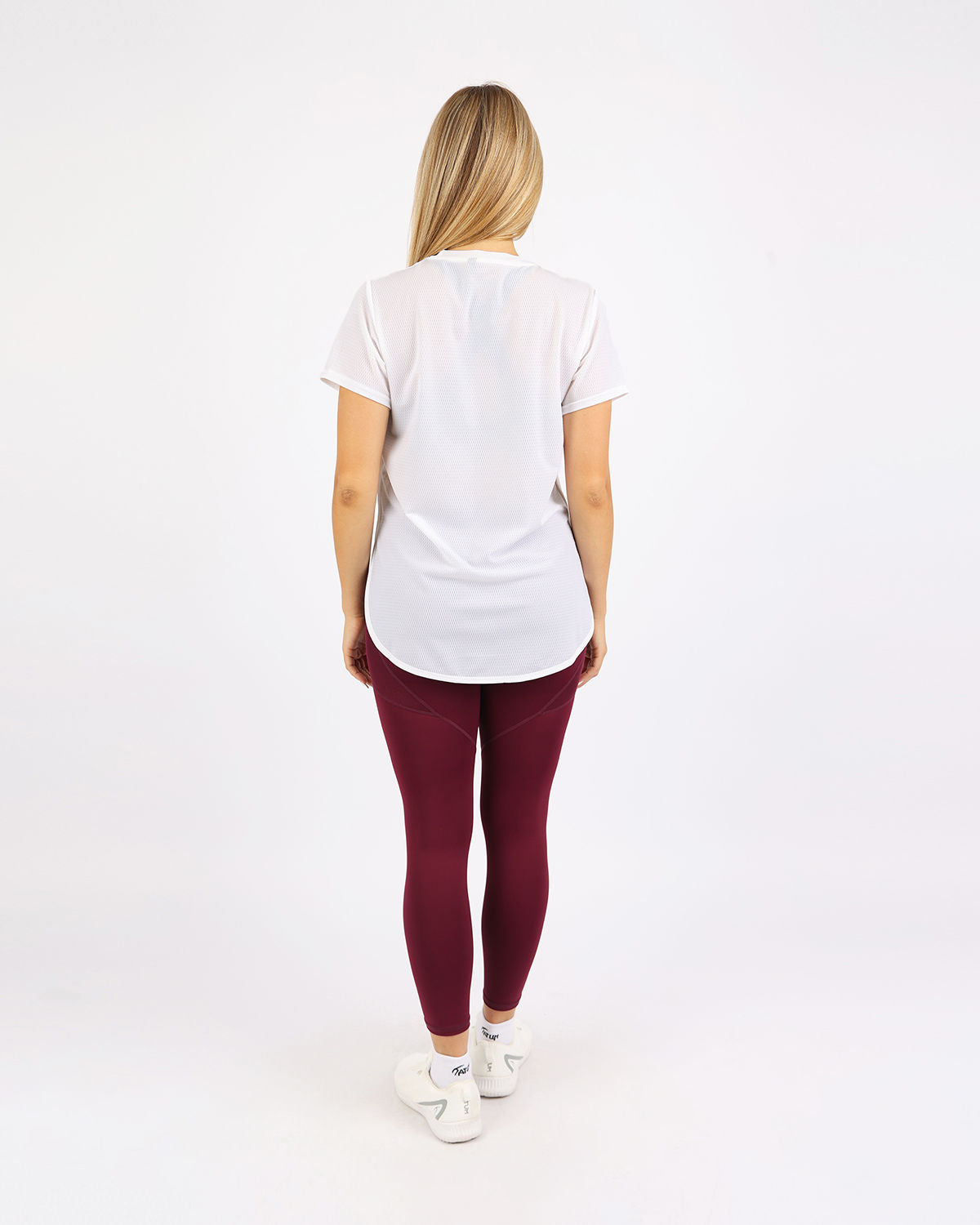 Short-Sleeve Training White Top-Atum -95983708