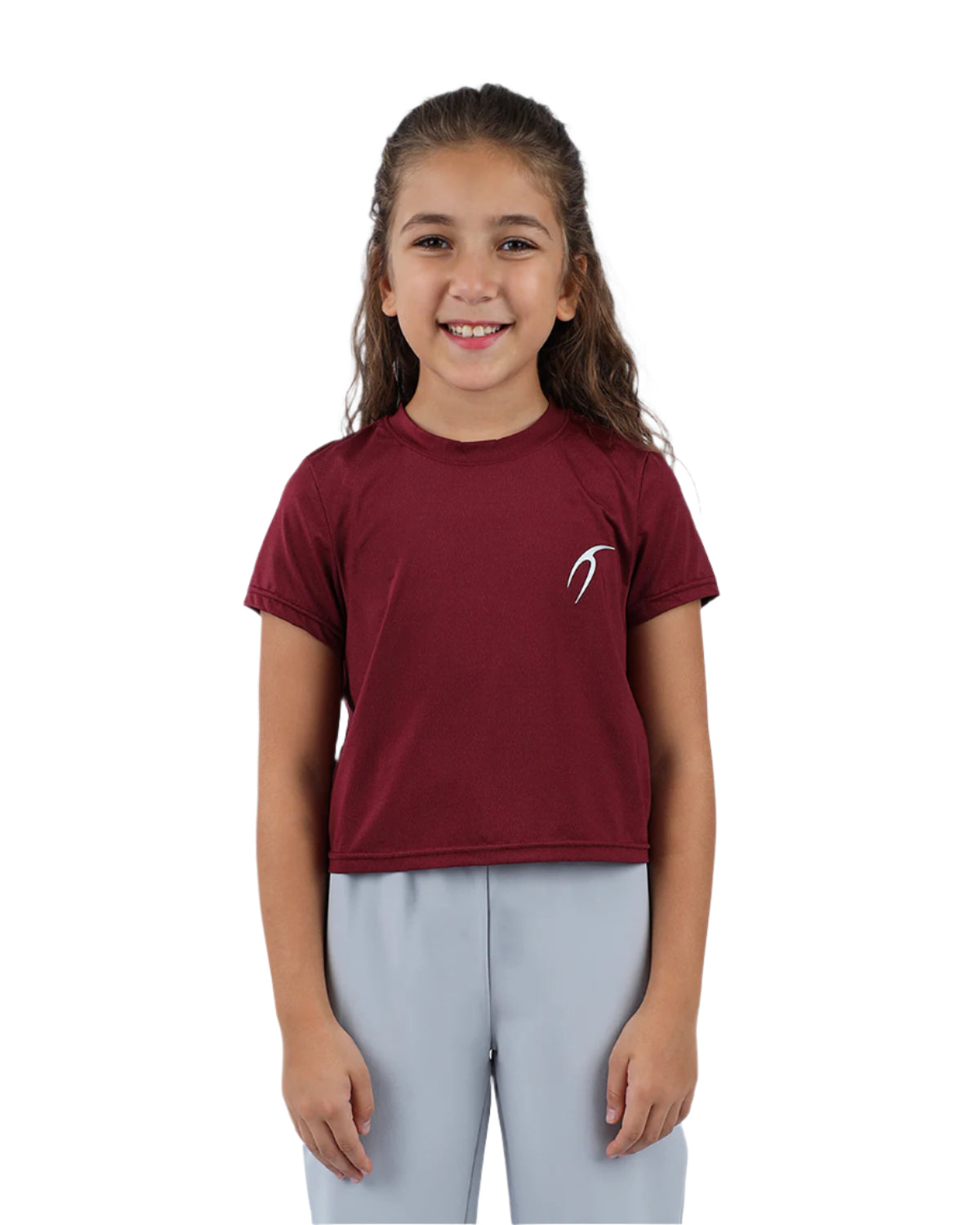 INGAME Short-Sleeve Burgundy T-Shirt-Atum -38848372