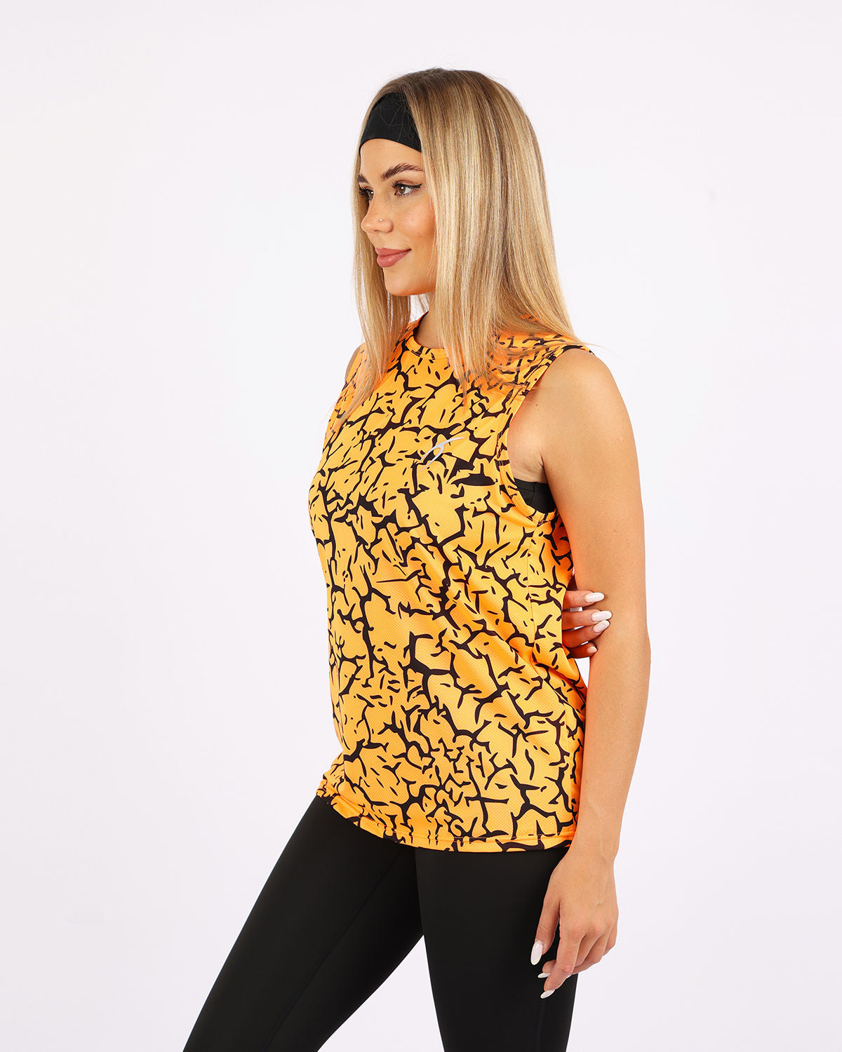 Hyper Sleeveless Orange Tank Top-Atum -59585437