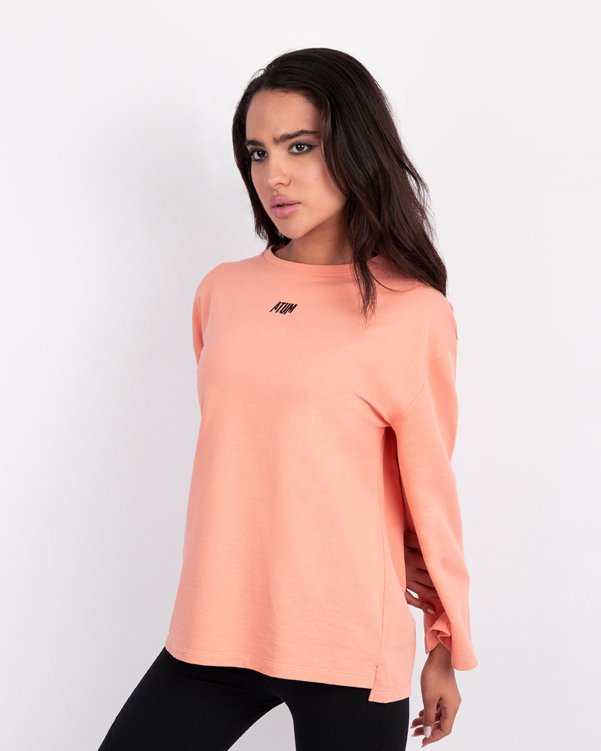 Elegance Oversize Coral T-Shirt-Atum -28240157