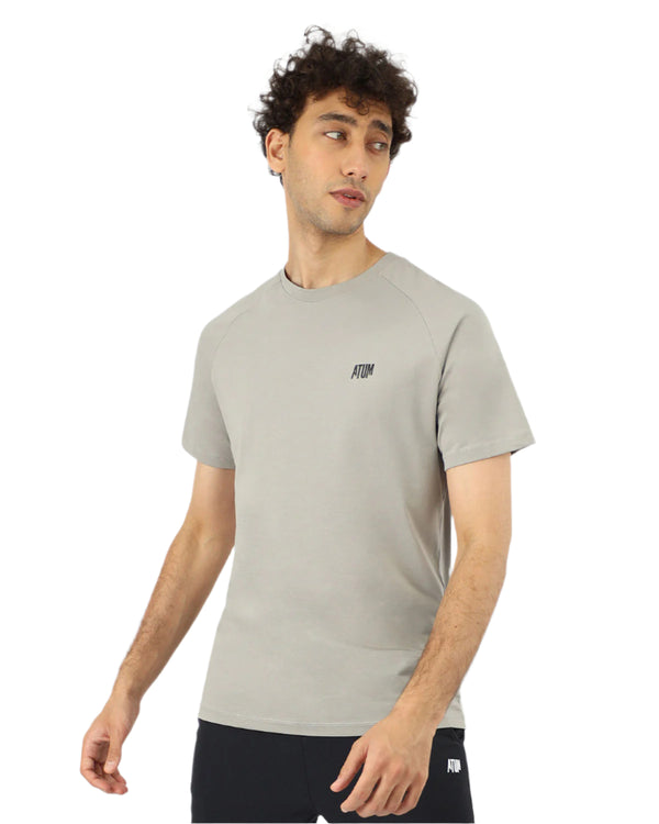 Men's Cotton Gray Teee-Atum -88080478