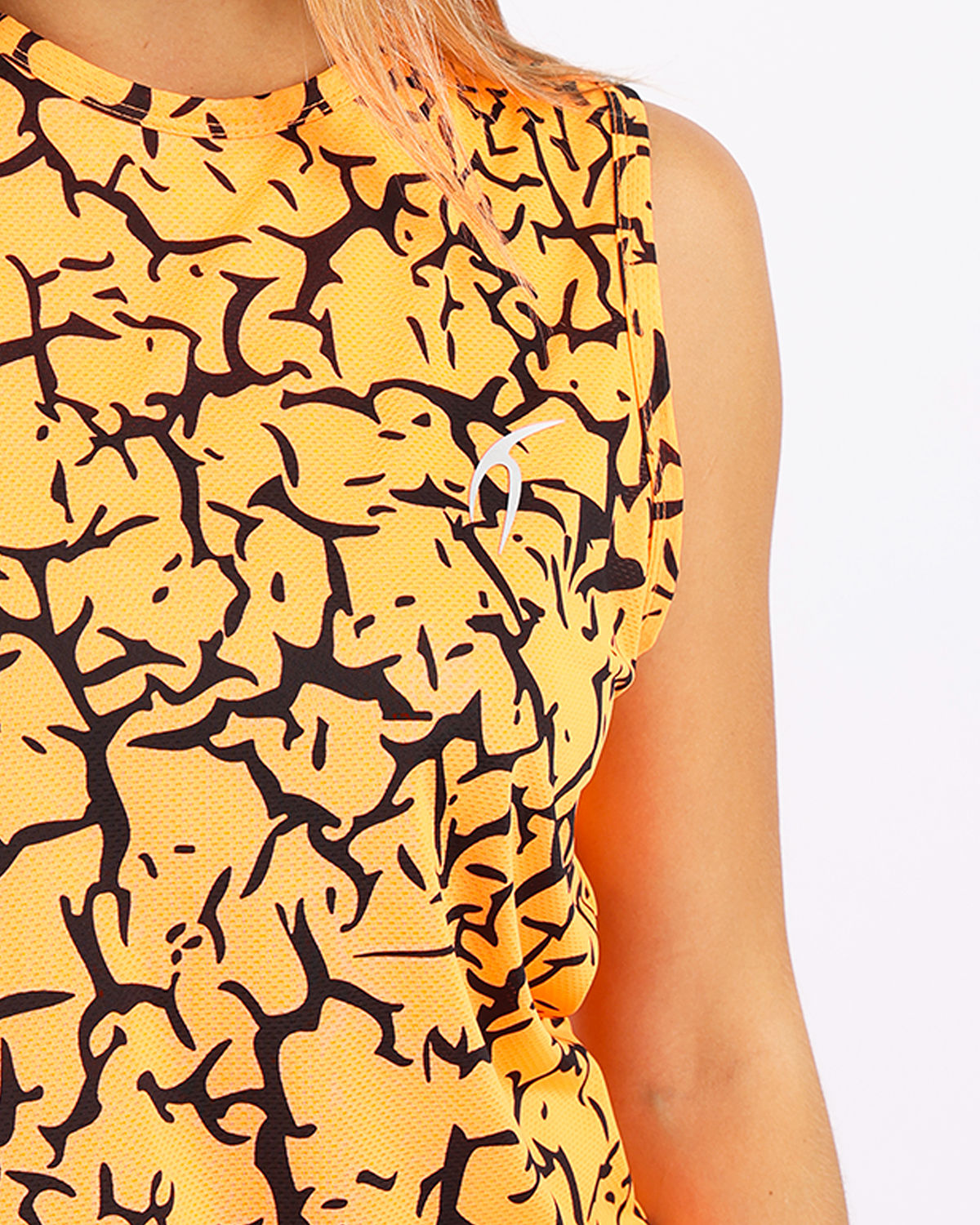 Hyper Sleeveless Orange Tank Top-Atum -22451240