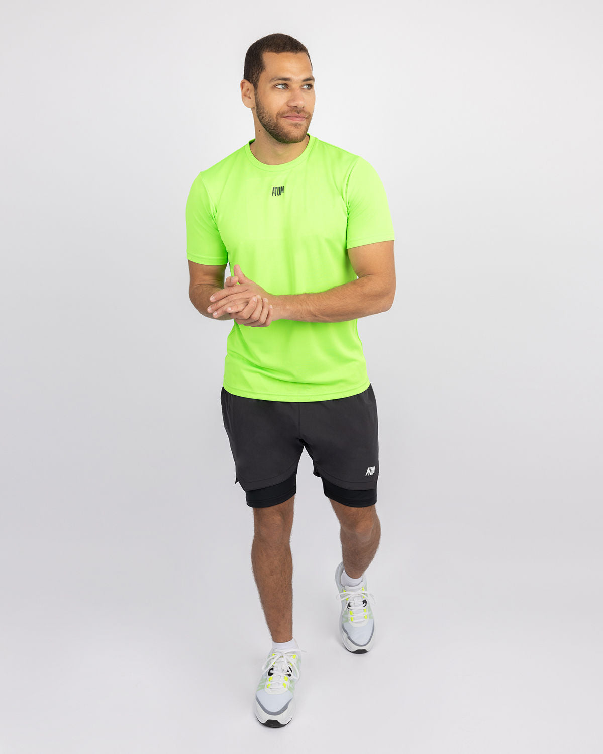 Squat Core Mesh Lime T-Shirt-Atum -78525377