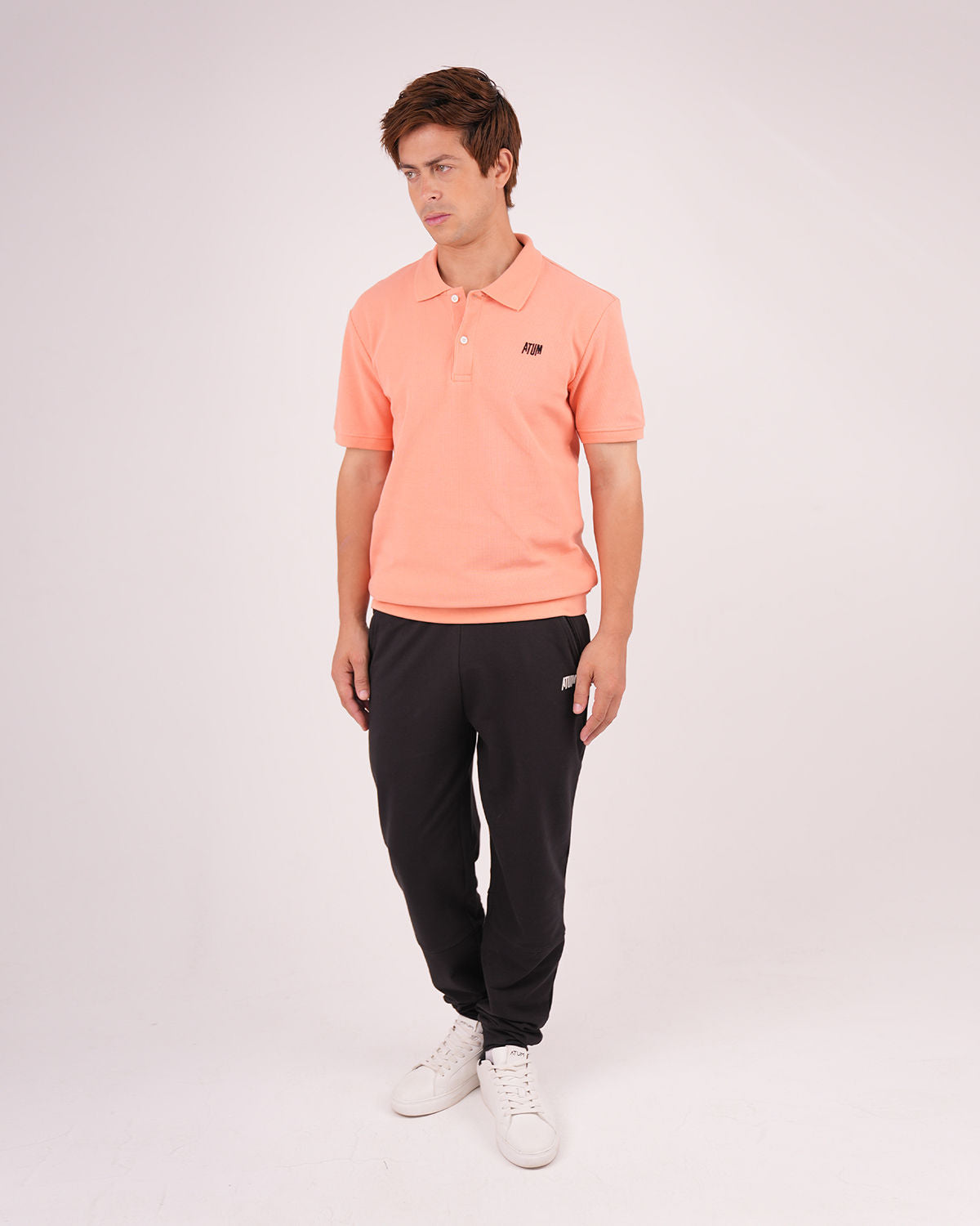 Regular Fit Coral Polo Shirt-Atum -14273937