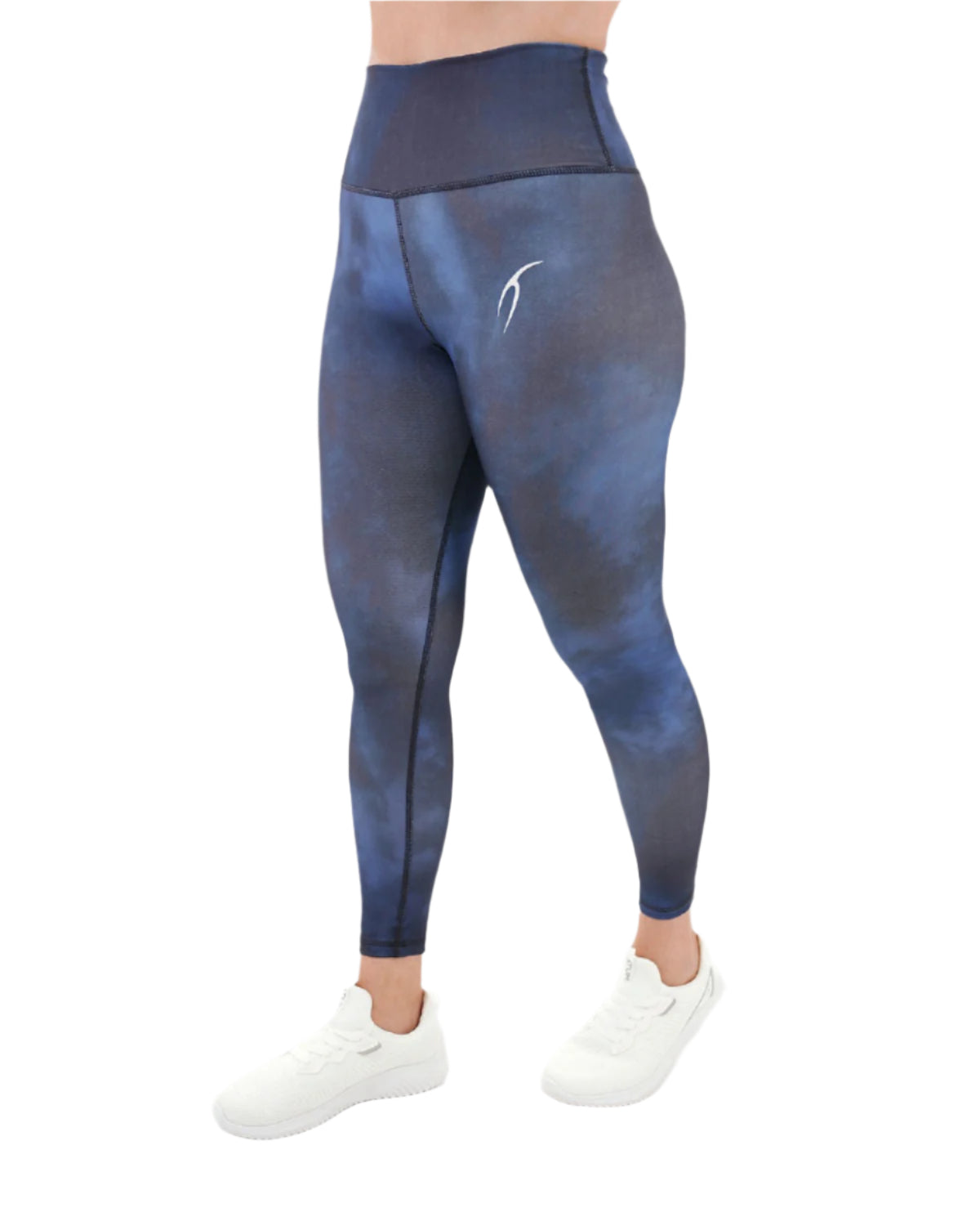Yoga Printed Navy Leggings-Atum -25791017