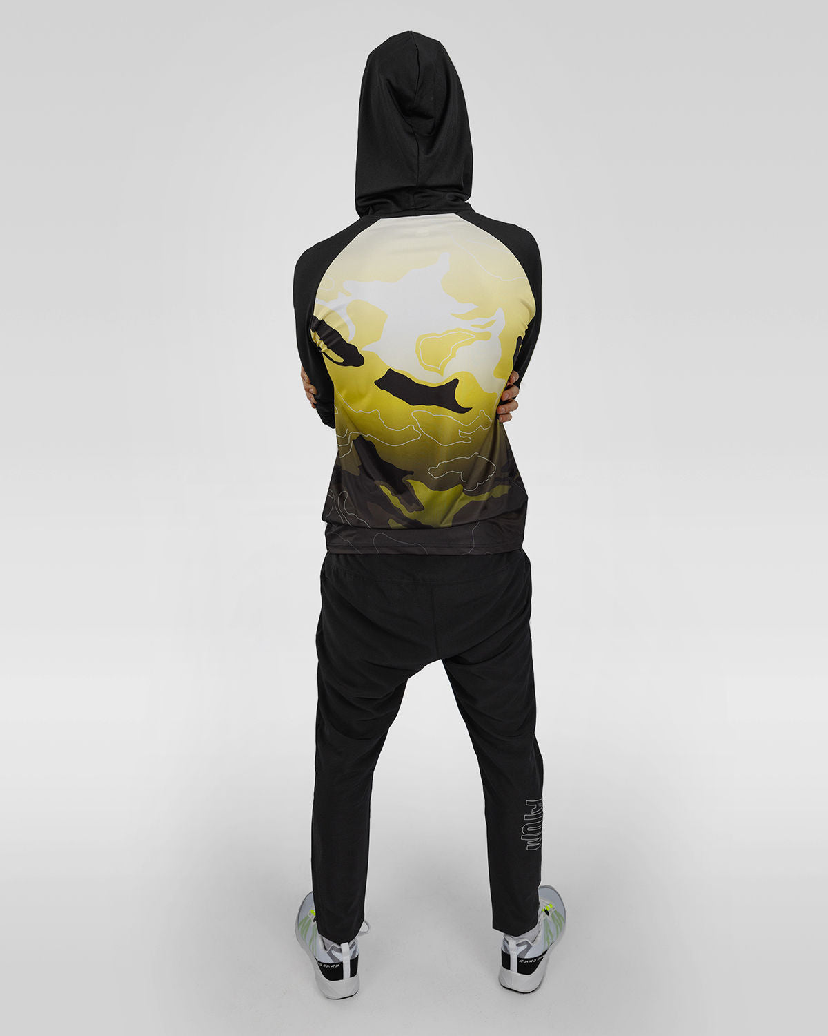 Training Long Sleeves Men's Yellow T-Shirt-Atum -36597523