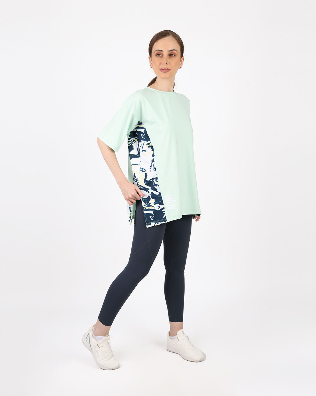 Women's Oversized Mint T-Shirt-Atum -82110973