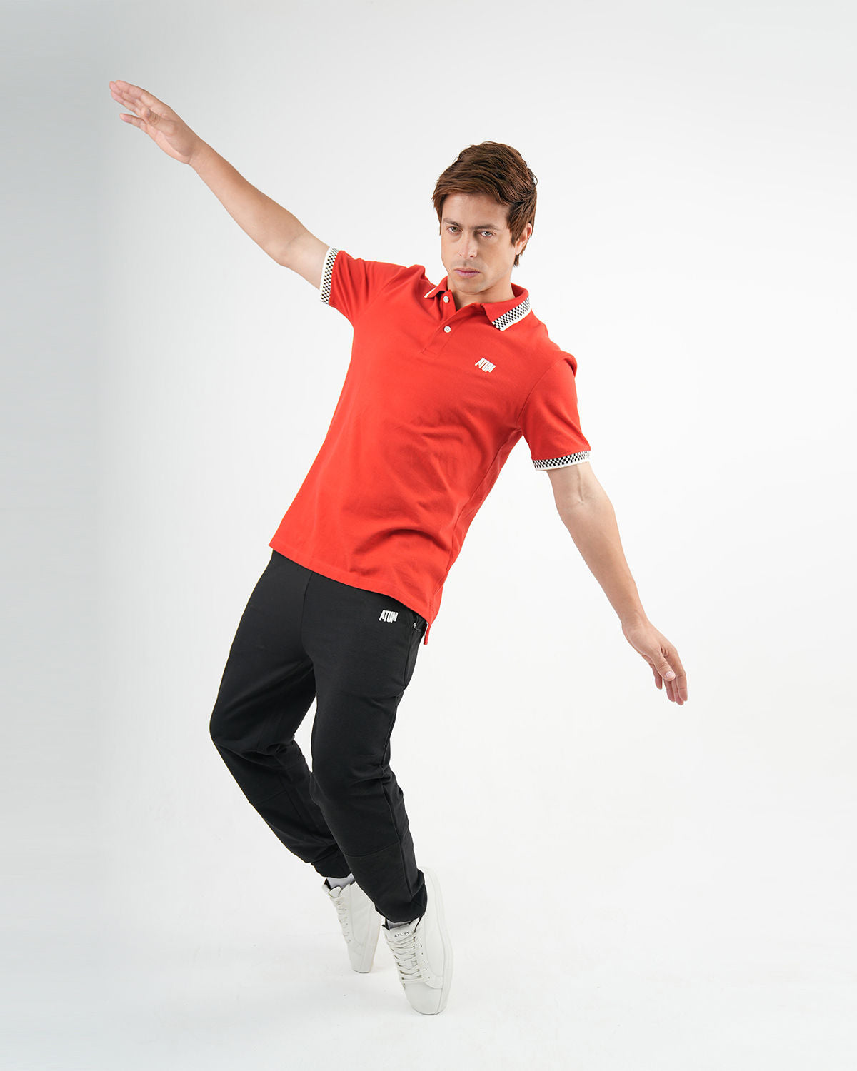 Clashflex Red Polo Shirt-Atum -1808710