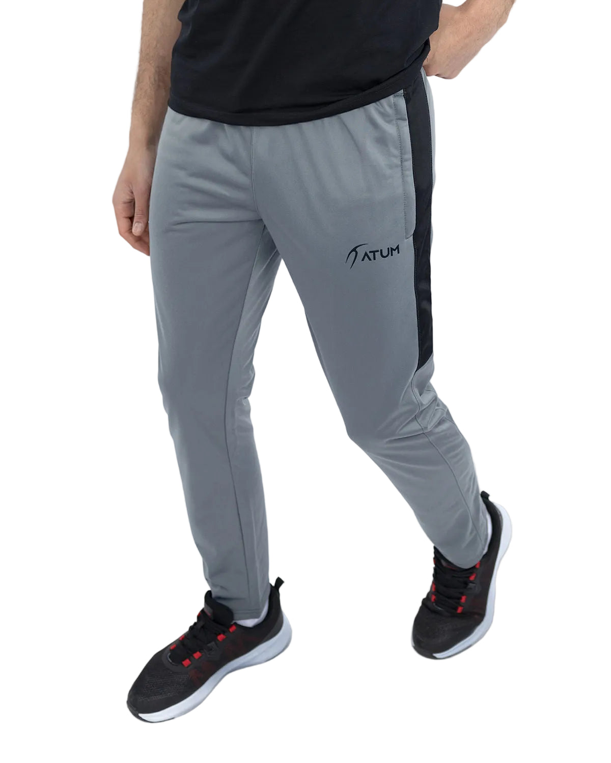 Men's Dynamic Gray Sweatpants-Atum -39707044