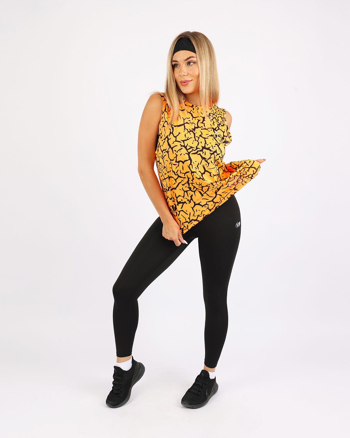Hyper Sleeveless Orange Tank Top-Atum -8276638