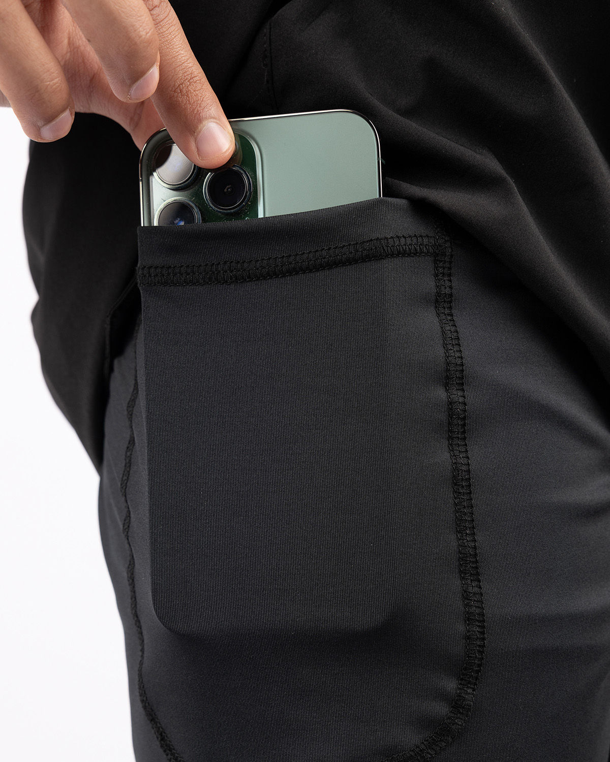 Hidden Pocket Black Training Short-Atum -84633546