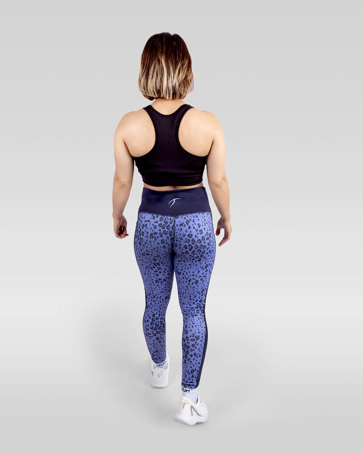 Women's Floral Purple Leggings-Atum -19498737
