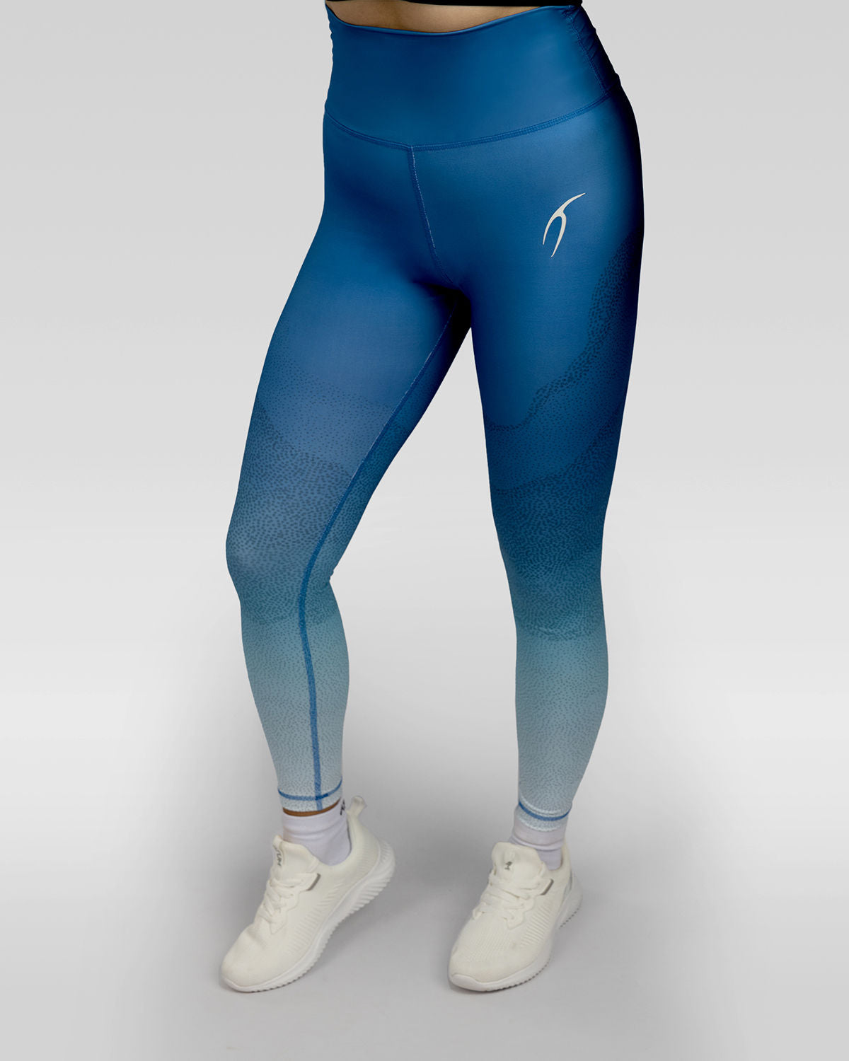 Women's Limitless Blue Leggings-Atum -80322317