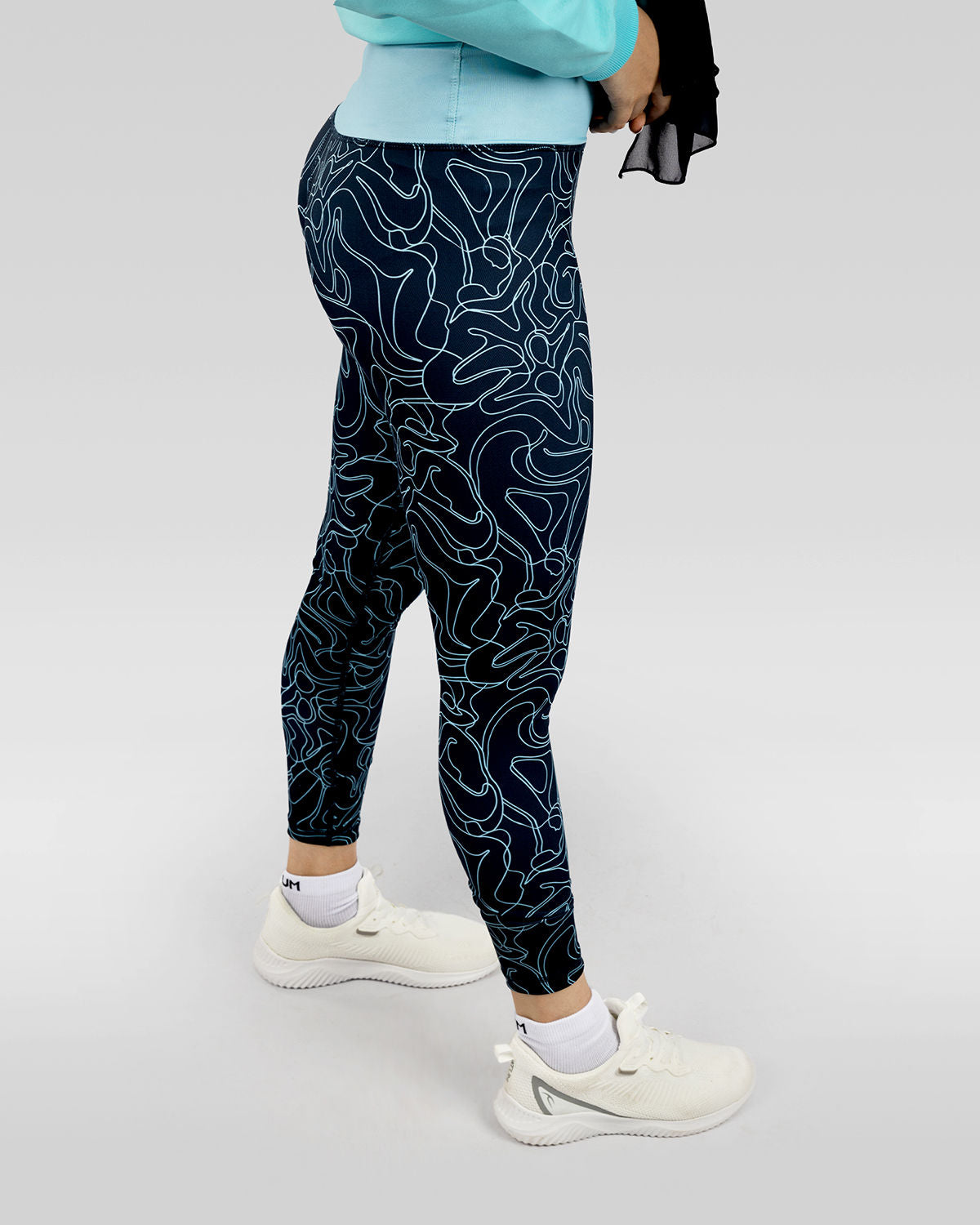 Women's Limitless Navy Leggings-Atum -9014162