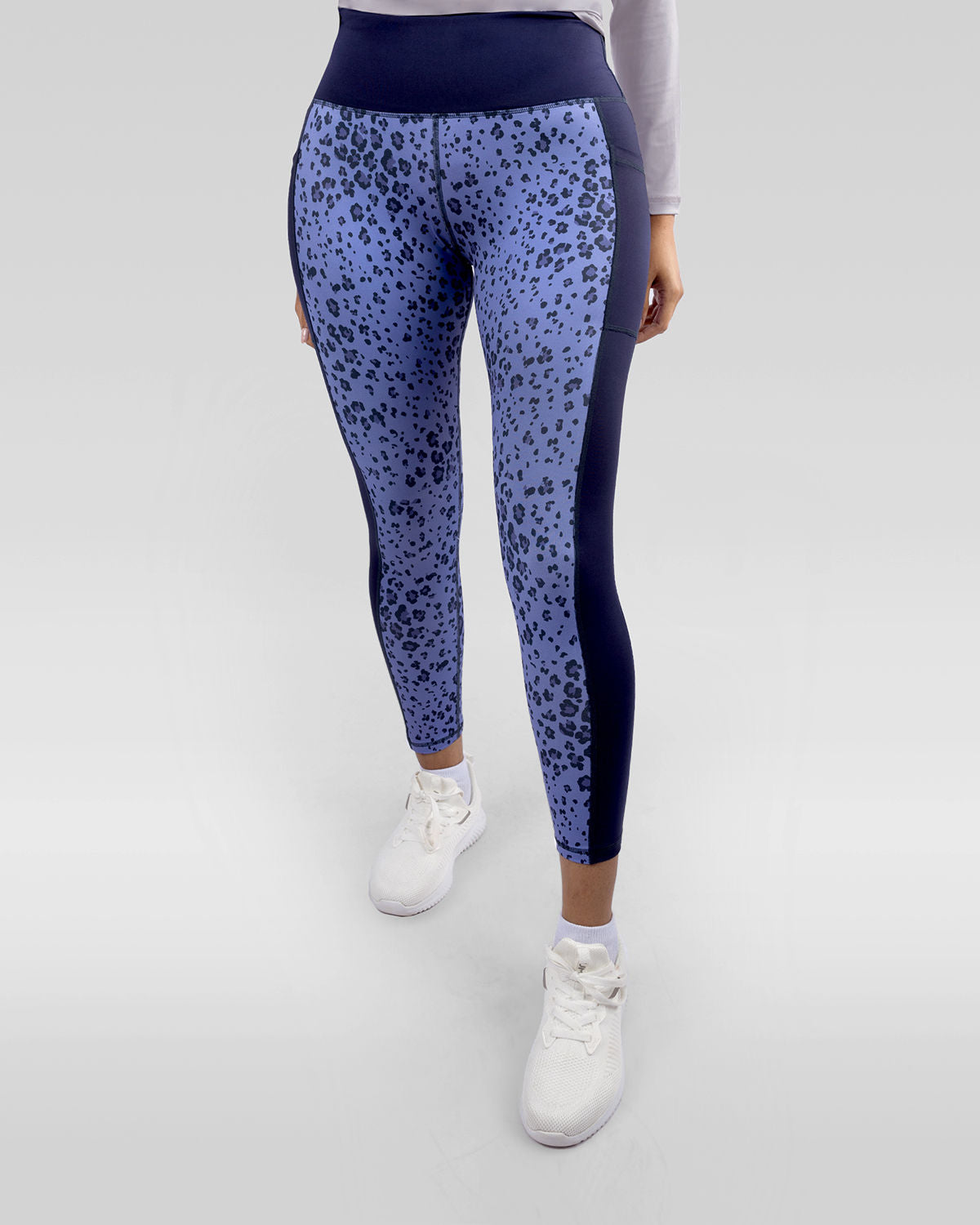 Women's Floral Purple Leggings-Atum -20344895
