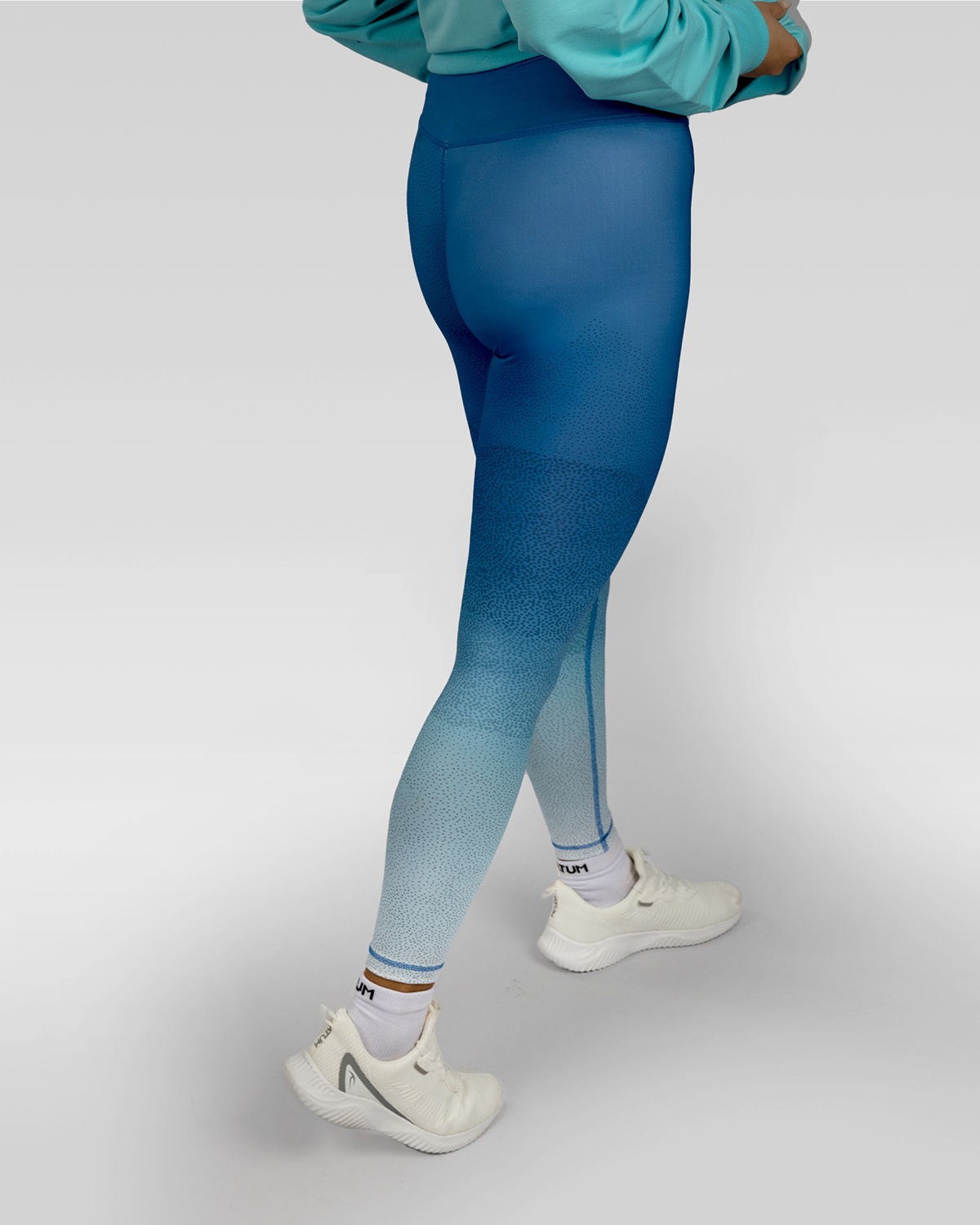 Women's Limitless Blue Leggings-Atum -1983797