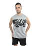 Men's Printed Gray Tank Top