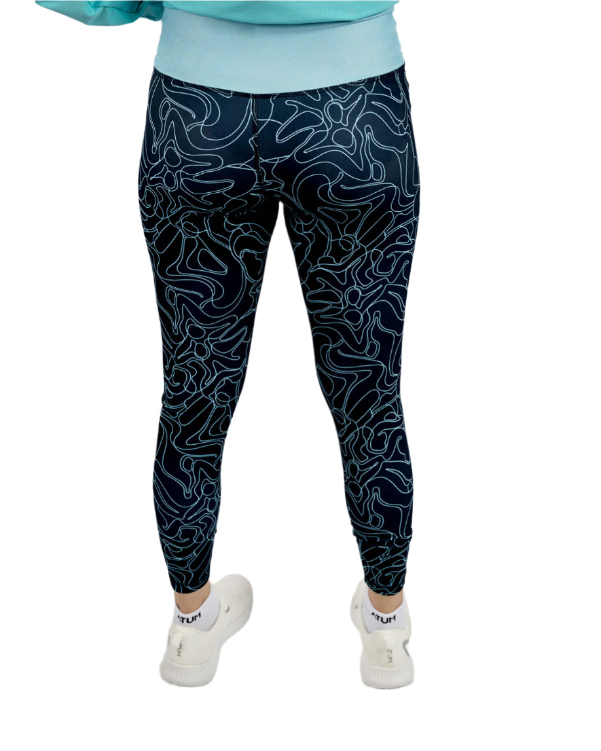 Women's Limitless Navy Leggings-Atum -98542261