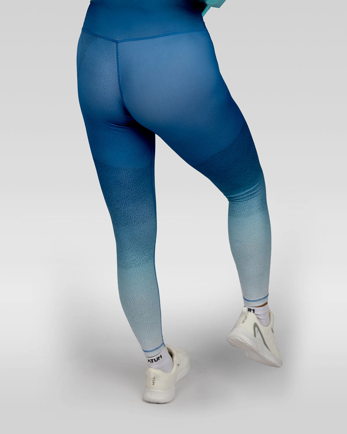 Women's Limitless Blue Leggings-Atum -84008657