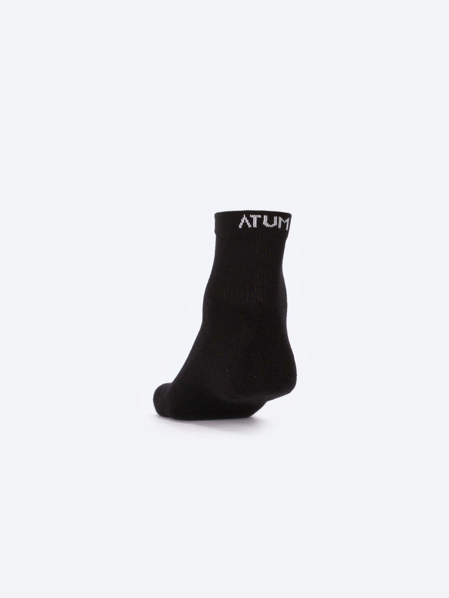 ATUM| Adult Unisex Mid-Crew Socks - Pack of 3 - black