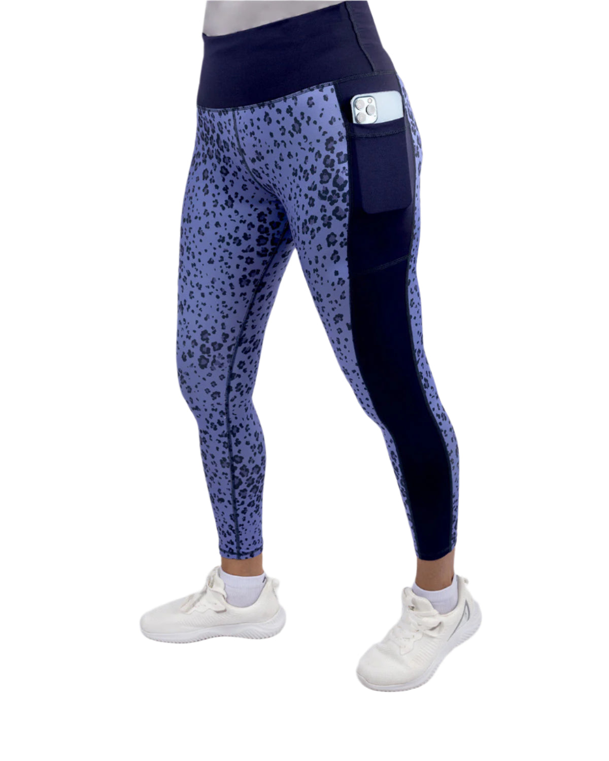 Women's Floral Purple Leggings-Atum -78764563