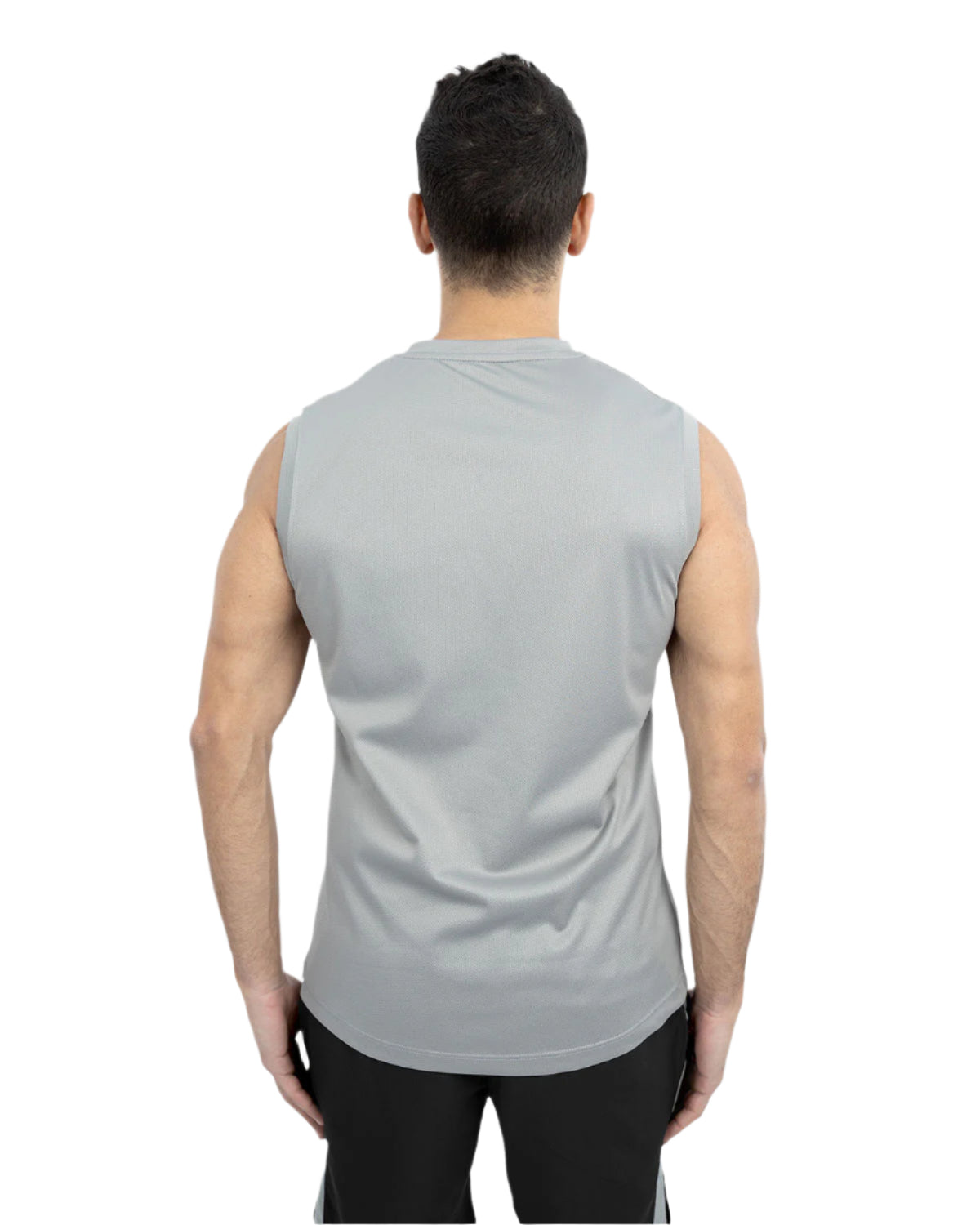 Men's Printed Gray Tank Top-Atum -43173044